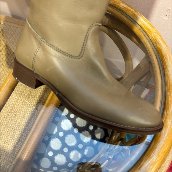 J. Crew 04188 Field Kindling tall boots Women’s Size 6.5 Olive Leather - Picture 8 of 9